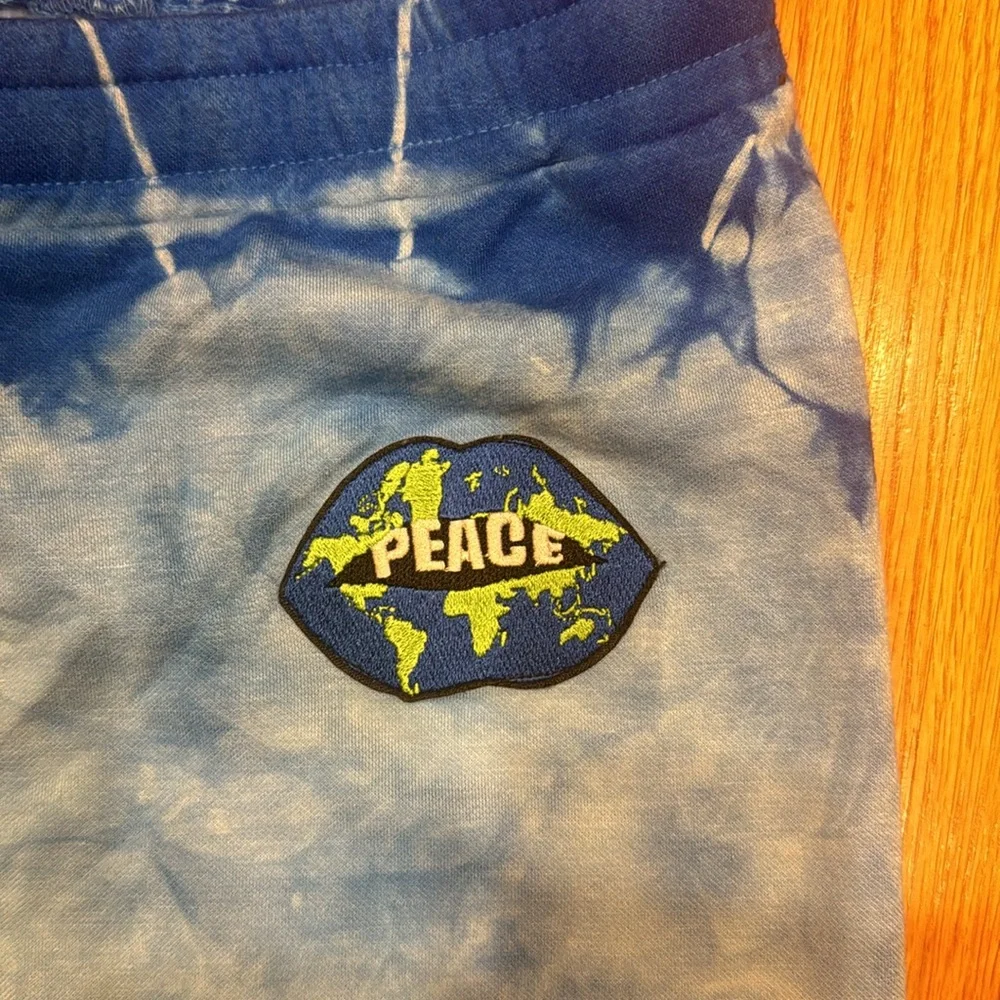 Lauren Moshi Tie Dye Peace Lips Sweatpants - Picture 3 of 8